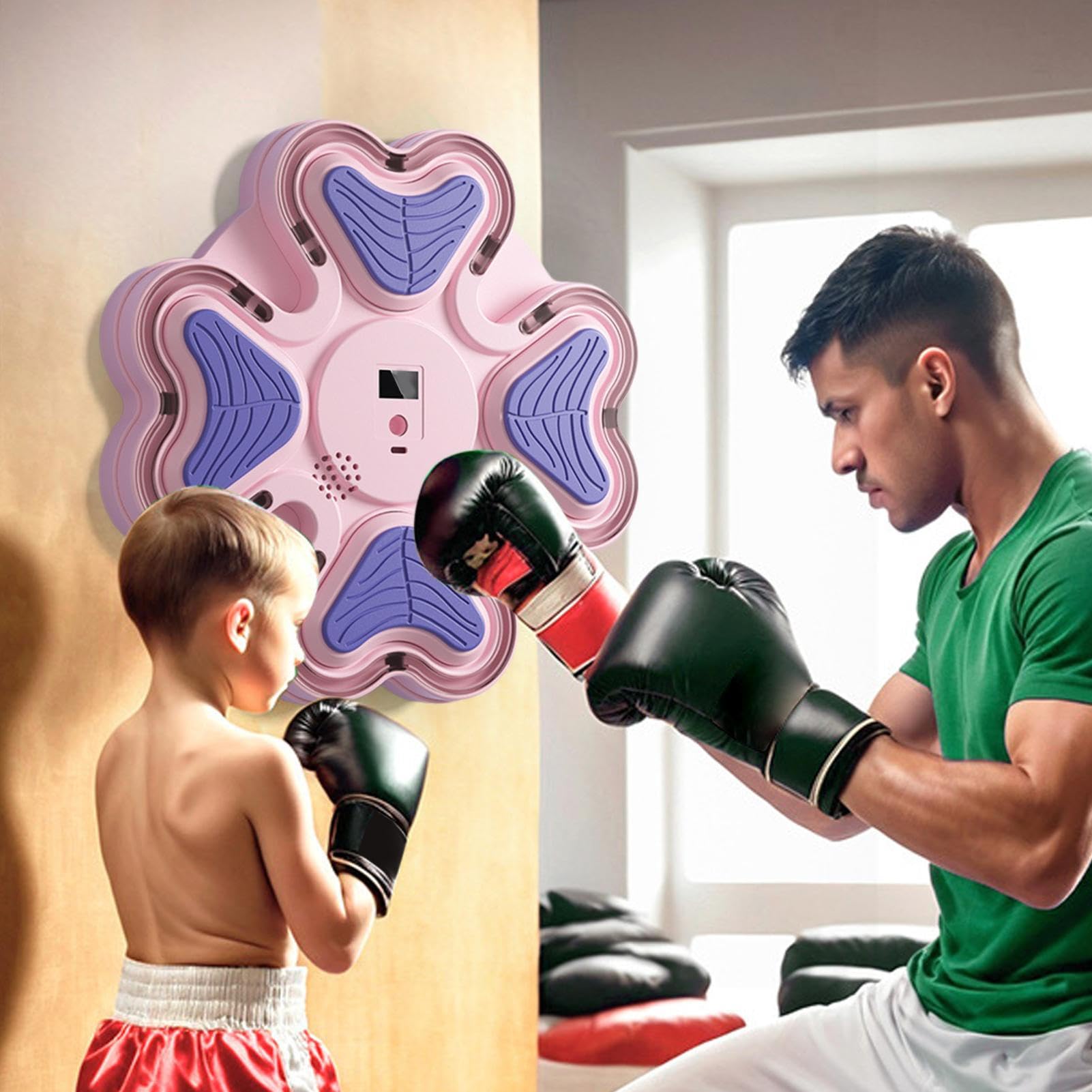 Macchina da boxe per adulti, attrezzatura da allenamento intelligente per sport, macchina da boxe montata a parete, per adulti e bambini, casa, palestra, ufficio, esercizio di reazione fitness
