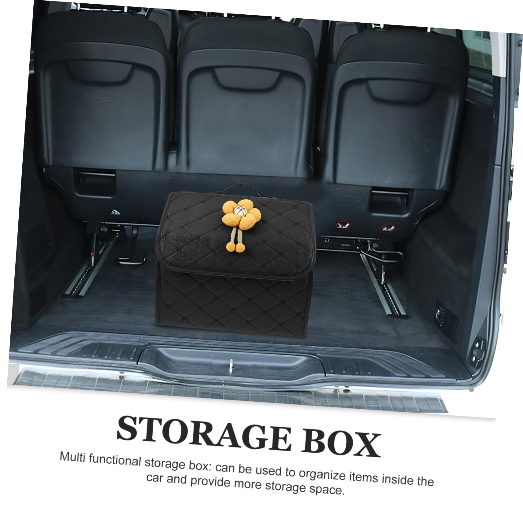 Organizador De Maletero Multifuncional Gran Capacidad De Almacenamiento Fácil De Limpiar y Diseño Encantador Para Coches Para Mantener Ordenados Herramientas y Compras