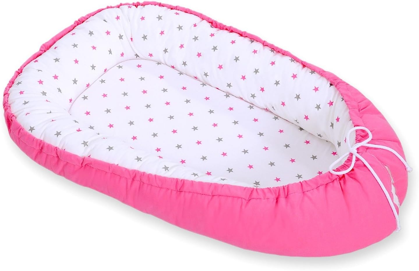 Reducteur De Lit Bebe Rose Fuchsia Et Etoiles Fabrication Europeenne Amazon Fr Bebe Et Puericulture