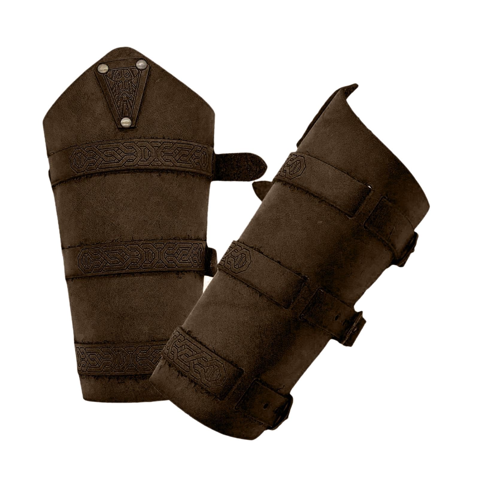 urjix ™ 2x Medieval Arm Bracers Adult for Stage Performances Themed Parties Carnival Coffee-picture-57