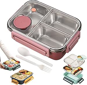 304 boîte à lunch en acier inoxydable de qualité alimentaire sacs isolés carrés