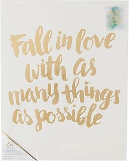 American Crafts Crate Paper Watercolor Panel Color Reveal 16 x 20 Inch Fall in Love