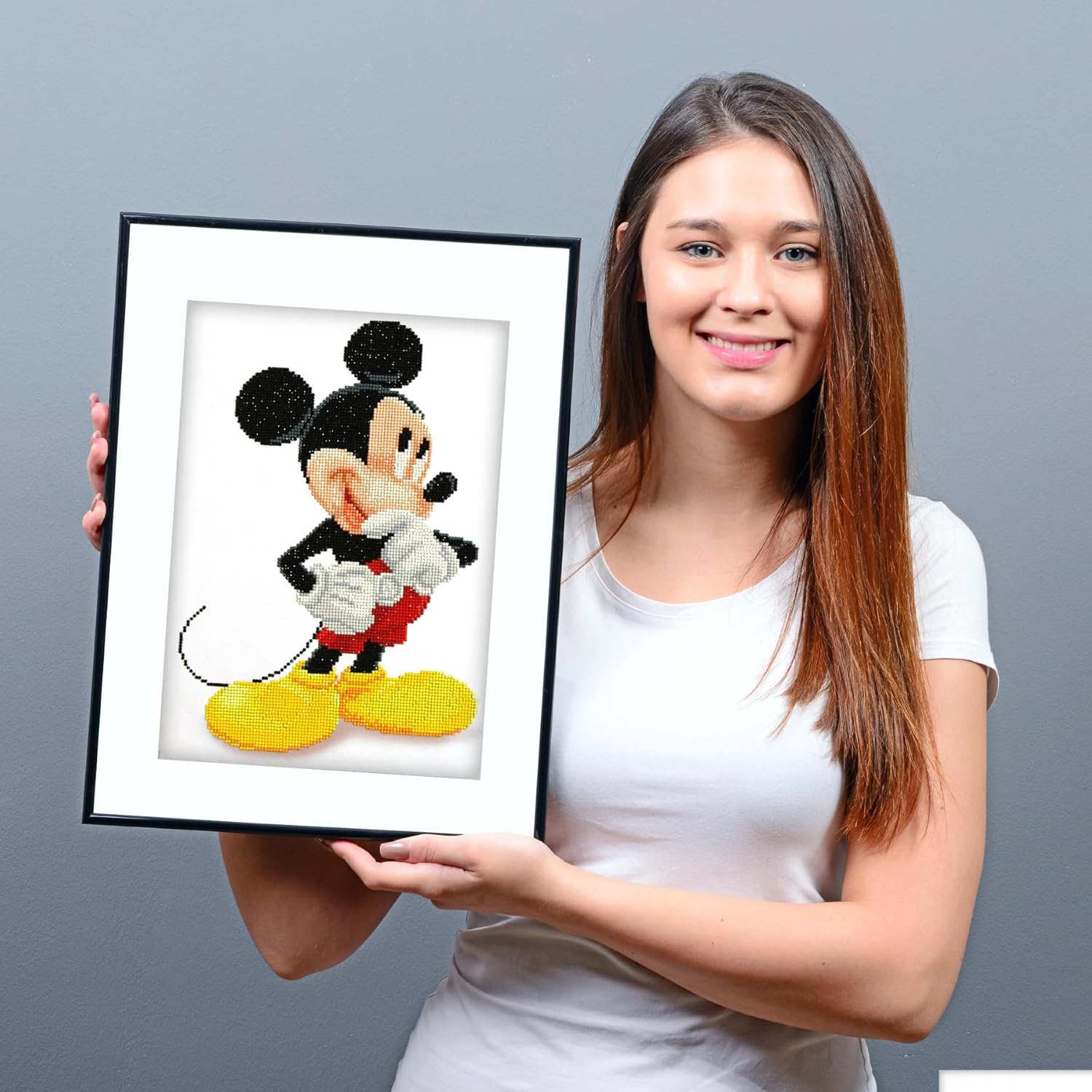 DIAMOND DOTZ Disney Mickey Mouse Wonders Diamond Painting Kits for Adults - Diamond Art Kits a Relaxing Creative Craft Kit with Dotz Gems 22x28