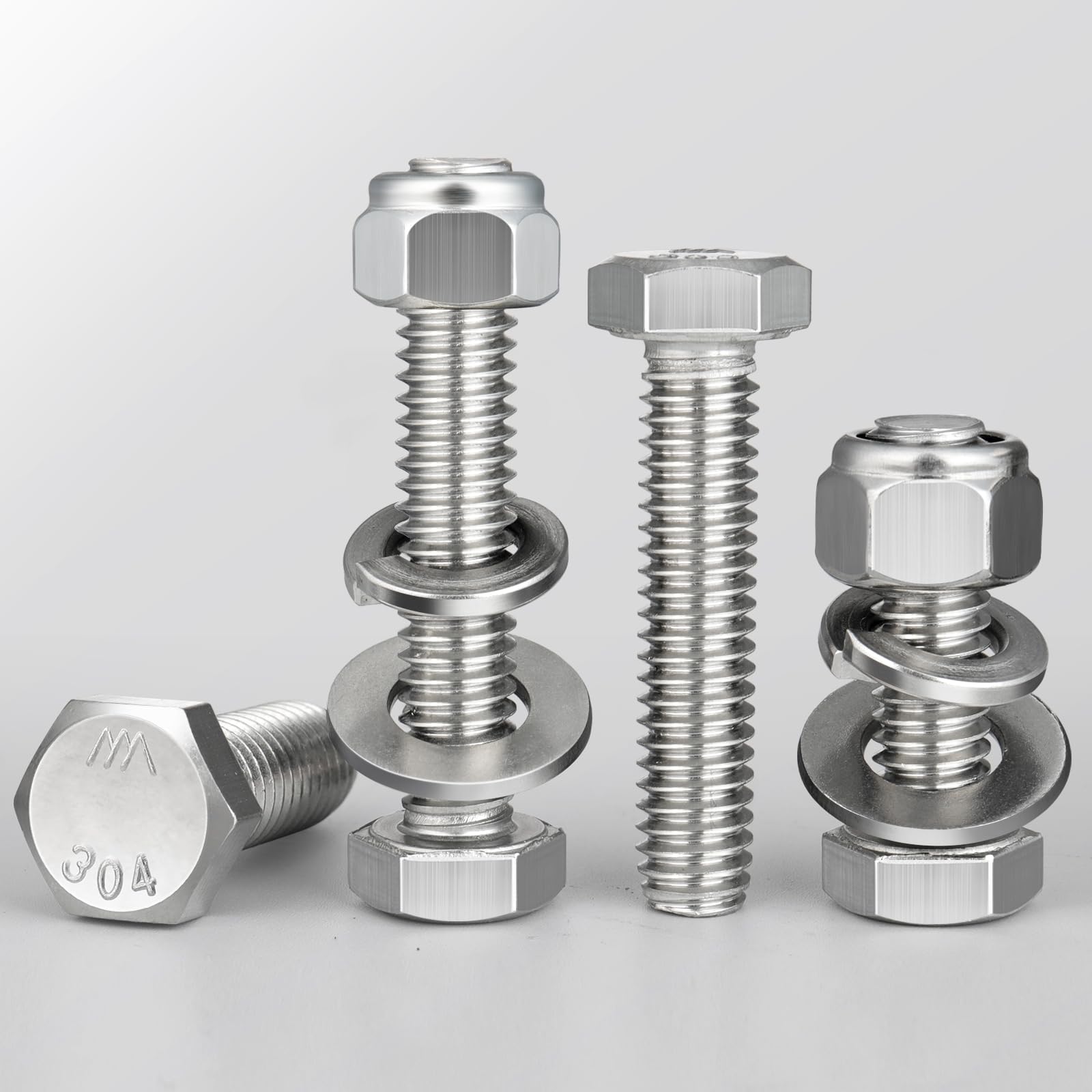 Stainless Steel Hex Bolts & Nuts Kit -5