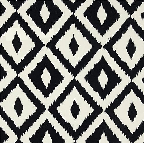 Miniatura 2 de RSH DECOR Juego de 4 almohadas lumbares rectangulares decorativas para interiores y exteriores, tela geométrica azteca y negra sólida (20 pulgadas