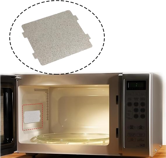 6 Pcs Microwave waveguide Cover, 118x99mm Universal Mica-Wave Guide Plates Sheet, Oven Repairing Part for All or Other Home Accessories, Compatible with Most Microwave Ovens, Toasters, Heaters