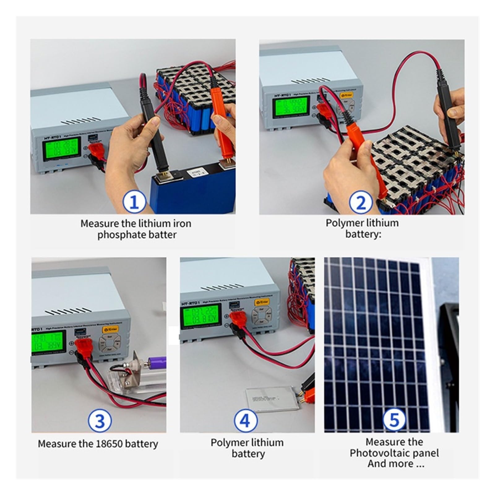 Tester per Batterie, Strumento for tester di resistenza interna del pacco batteria al litio alta precisione/tensione for