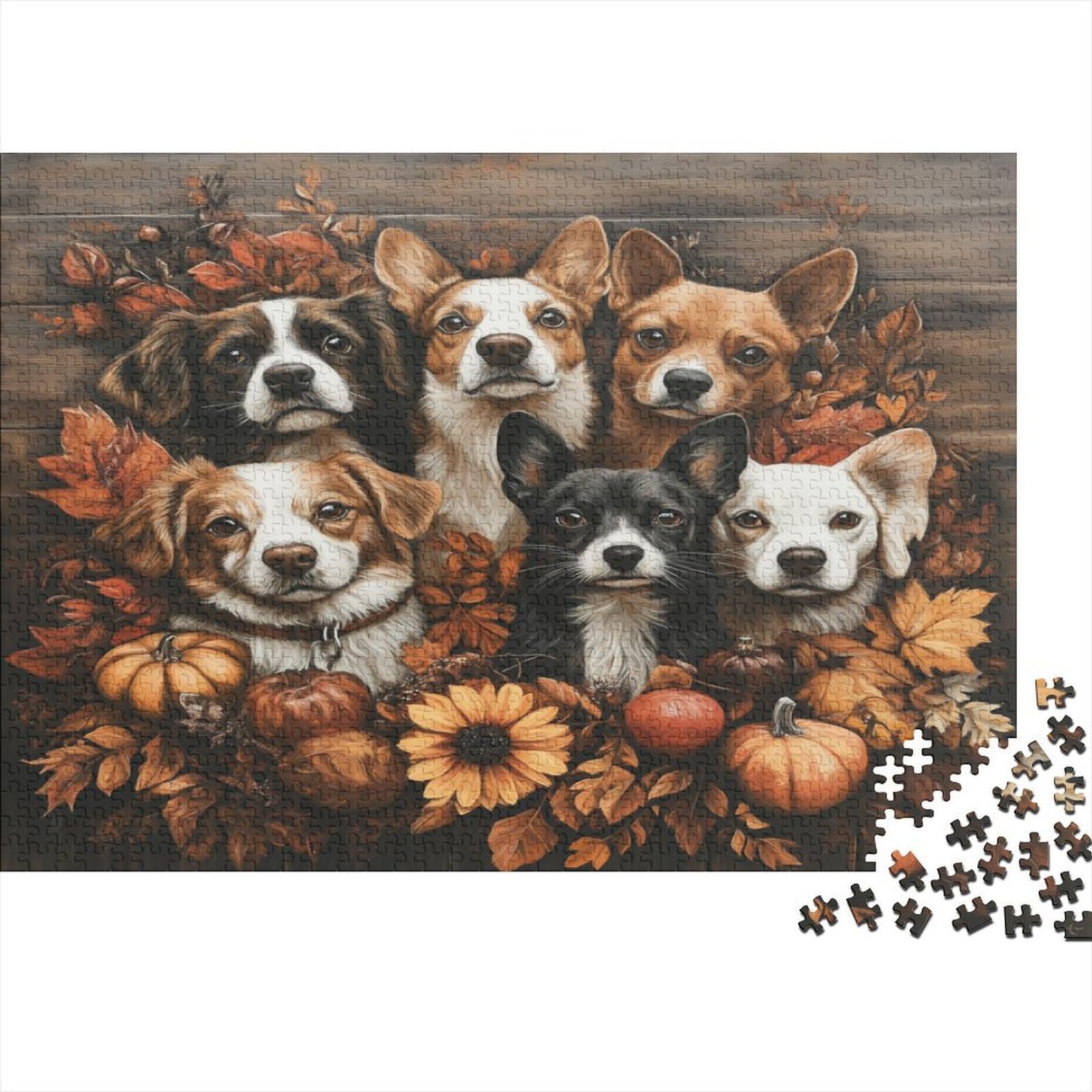 Puzzle 1000 piezas de perros para reducir el estrés con encaje perfecto 8