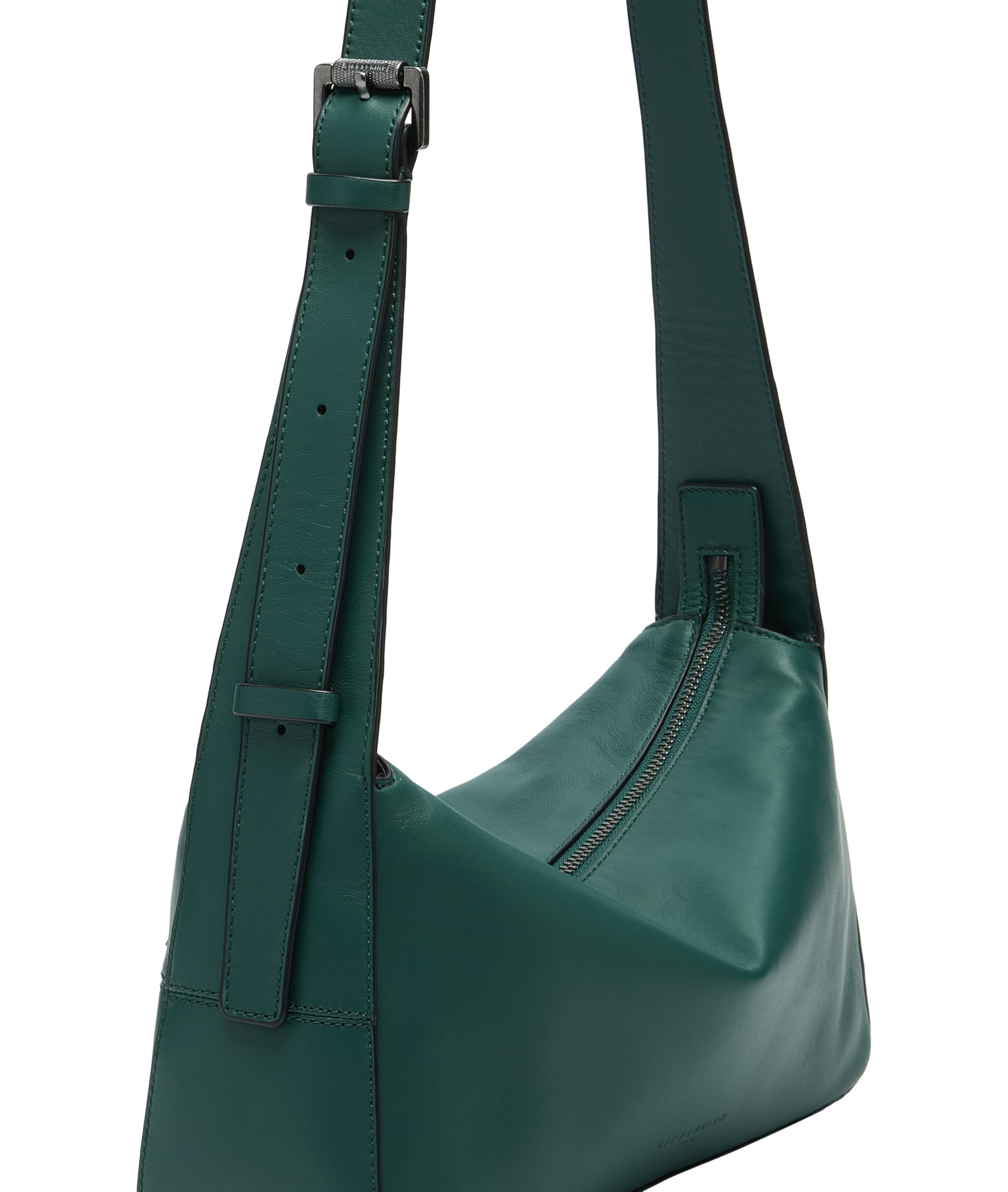 LIEBESKIND BERLIN Cuero bolso bandolera bolso de hombro Sky II Crossbody Botanical verde oscuro
