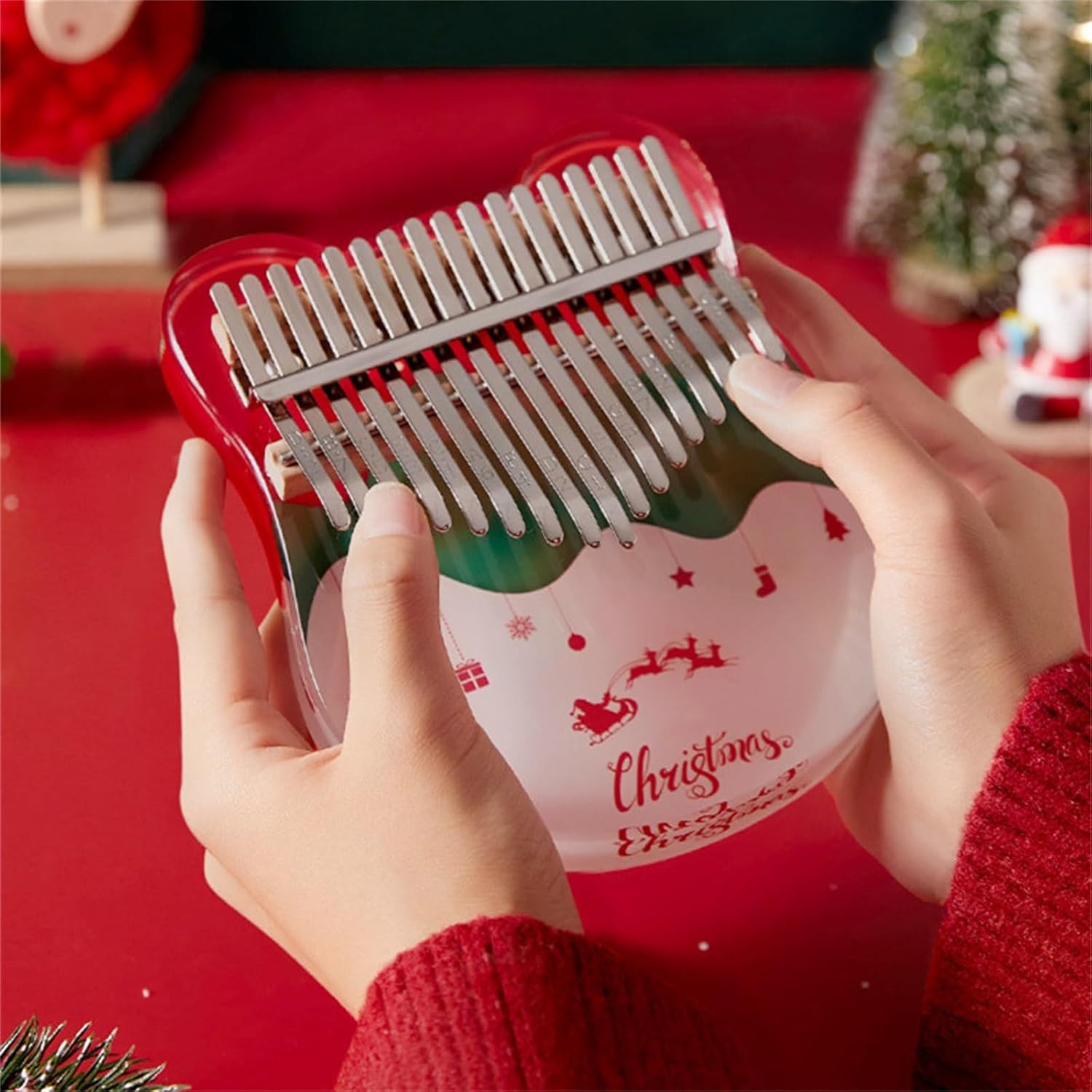 Thumb Piano 21 Tone Kalimba Finger Piano 17 Musical Instruments for Piano Beginner(17 note)