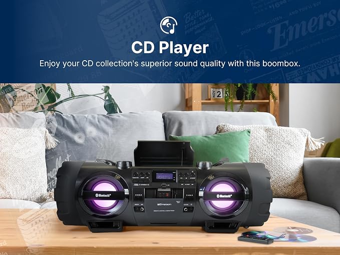 Reproductor portátil Emerson EPB-3001 con Bluetooth y CD miniatura 5