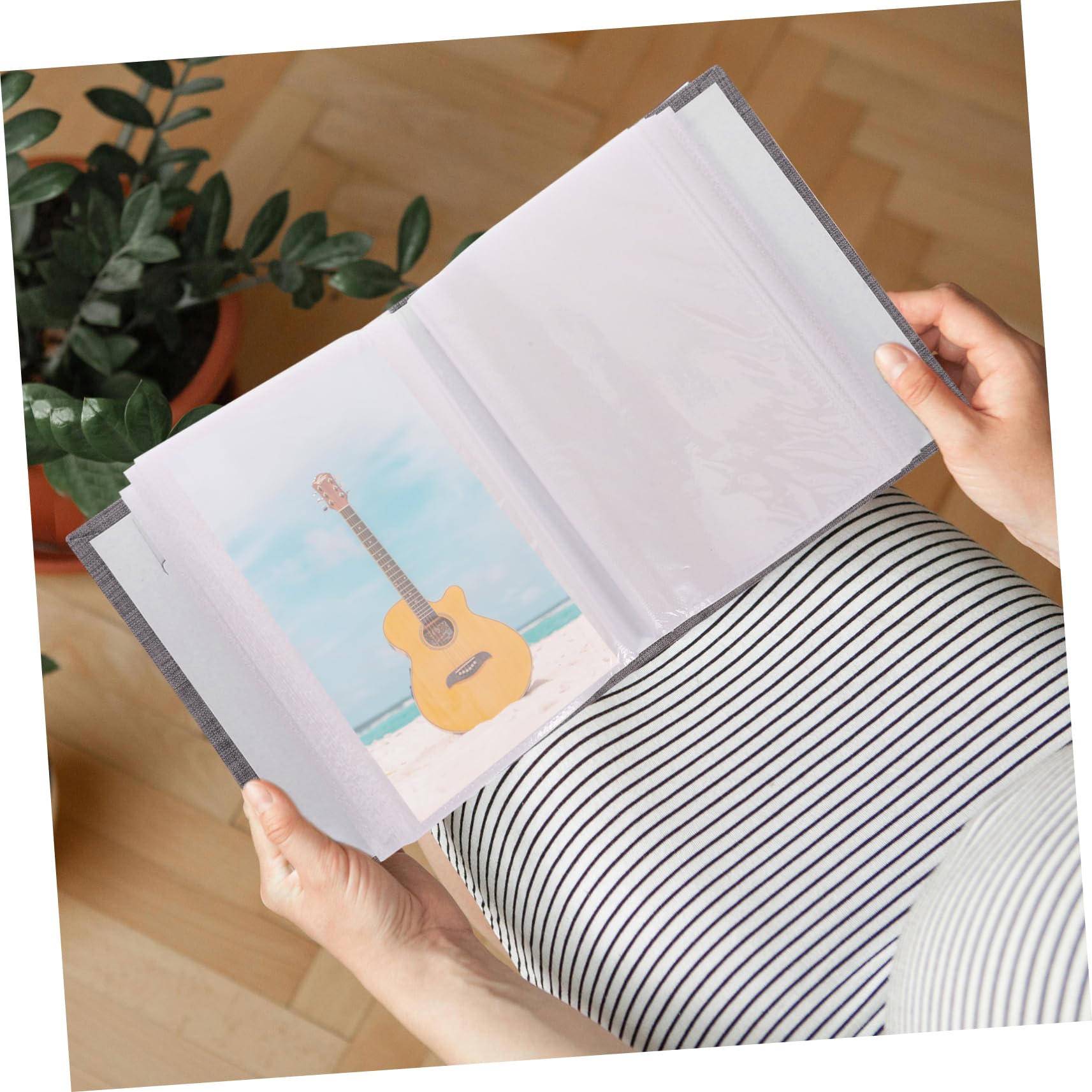 Cabilock 4piezas Álbum De Fotos Multifuncional Cubierta De Álbum De Recuerdos Para Bodas y Familias Páginas Interiores Blancas Páginas