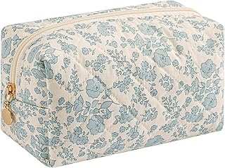 Bonita bolsa cuadrada de maquillaje de algodó...