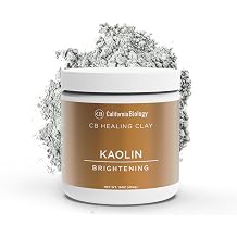California Biology Kaolin Clay for Face & Body | Indian Healing Powder for Sensitive Skin | Facial Mask & Clay Body Scrub | Natural Skin Care Mask 16 Ounce