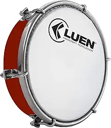 Tamborim Abs Vermelho 6 Tarr Pele Leitosa