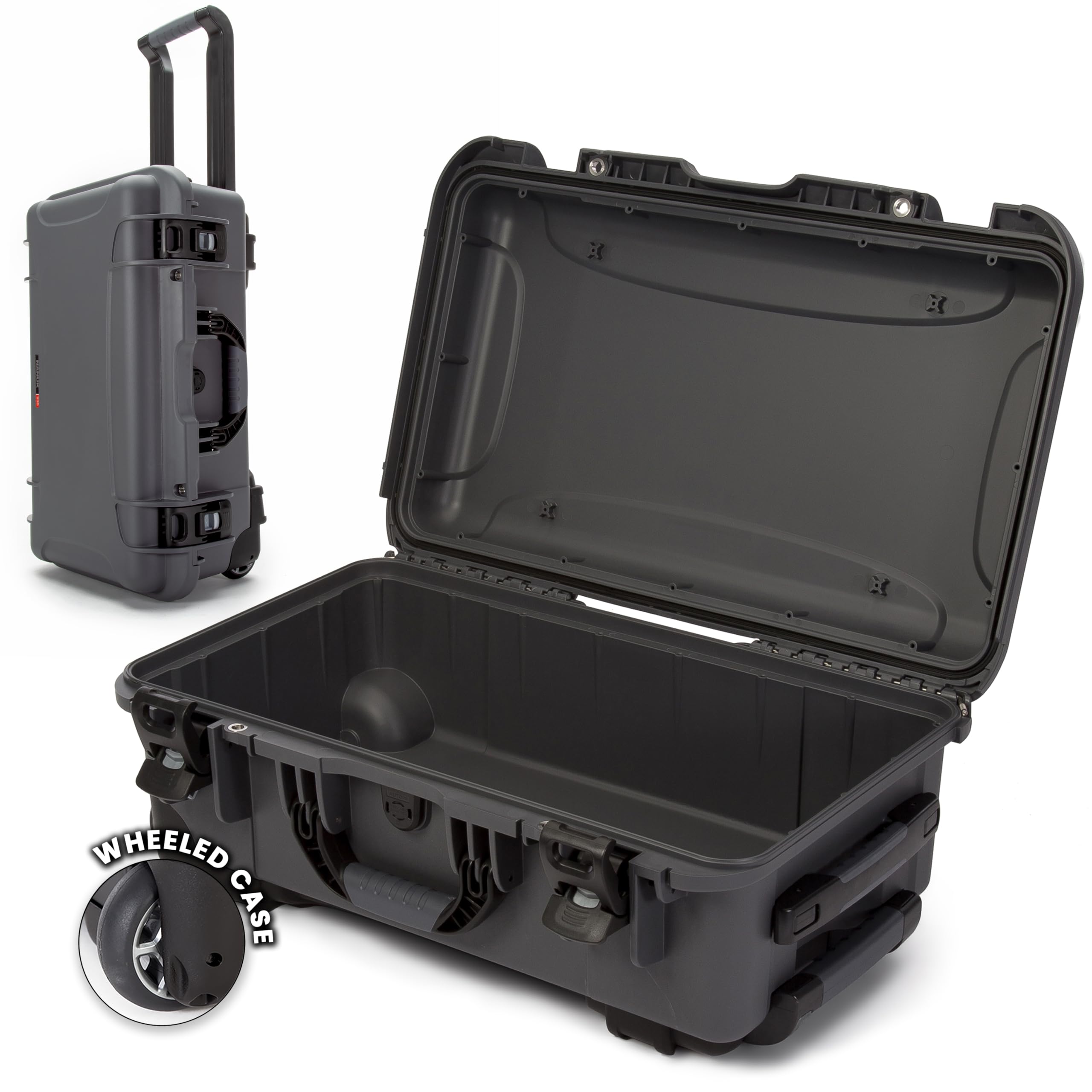 NANUK 935 Hard Case – Waterproof Equipment Case with Wheels, 22” x 14” x 9” – Dustproof and Impact Resistant, Airline Carry-On Approved – Graphite