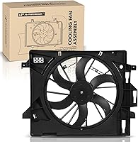 A-Premium Radiator Cooling Fan Assembly for Dodge Grand Caravan 2008-2020, Chrysler Town & Country 2008-2016, VW Routan, Ram C/V - OE Replacement