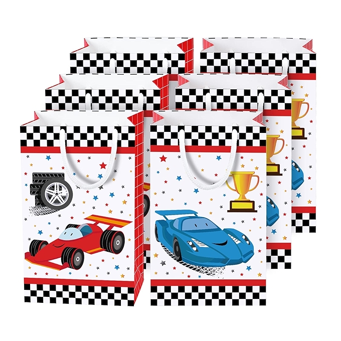 WERNNSAI赛车主题派对袋 - 16个赛车派对用品
