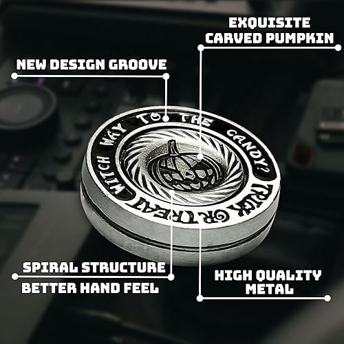 Miniatura 5 de Tapazapa Fidget Slider Metal Fidget Juguetes para adultos Haptic Slider EDC Haptic Fidget Haptic Fidget Fidget Moneda Alivio del estrés Regalo de