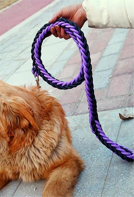 Foto 6 de 7 de Correa de Perro con Collar, Suave Cuerda de Entrenamiento Escalada Correa de Tracción Correa de Tracción…
