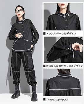 ☆ほぼ未使用☆モラビト　アシンメトリーブラウス　デザイナーズ　装飾パーツ付き アシンメトリーブラウス トップス ブラウス シャツ 非対称