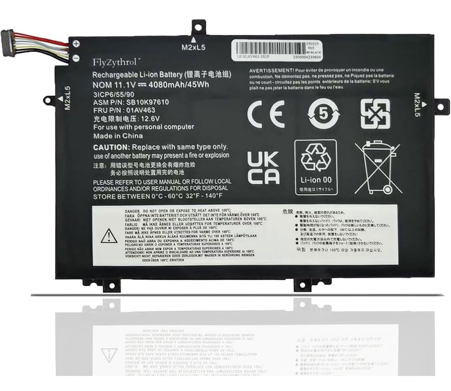 01AV463 L17L3P52 Batteria compatibile con Lenovo ThinkPad L480