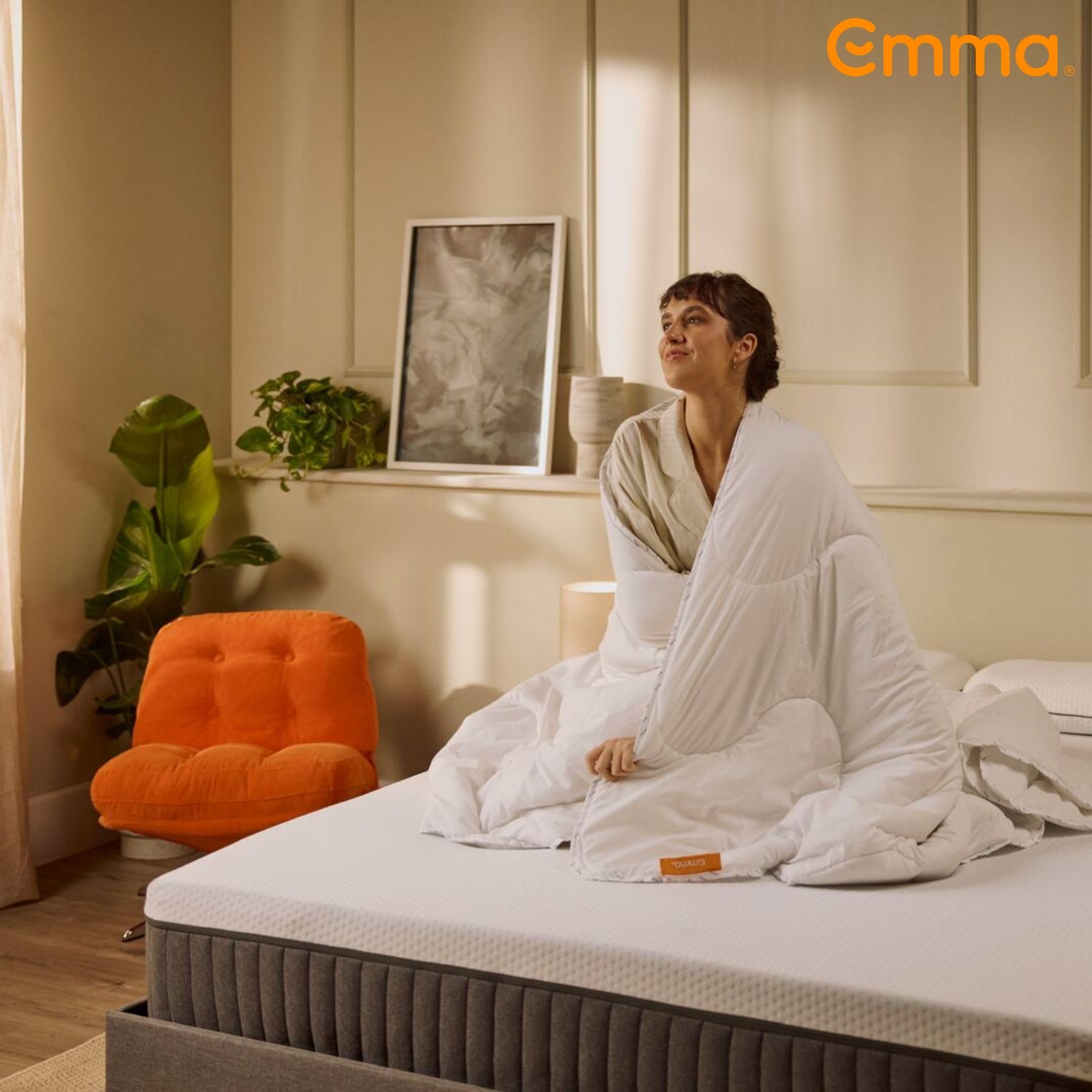 Emma One Bettdecke Leicht 135x200 – Optimal für Sommer & Frühling – Atmungsaktive & Waschbare Sommerdecke – Fluffig, Leicht & Feuchtigkeitsregulierend