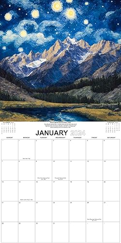 Miniatura 3 de Calendario 2024 Parque Nacional de la Noche Estrellada