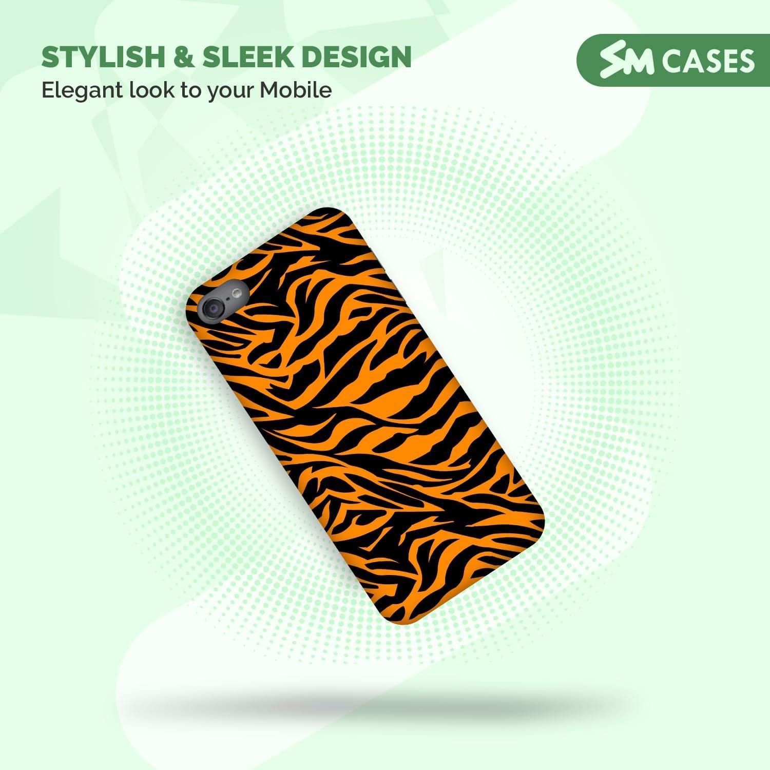 Compatible with iPod Touch 7, iPod Touch 6, iPod Touch 5 Case - Tiger Skin Animal Print Design 3D Printed Phone Back Hard Plastic Cover for iPod Touch 7/6 / 5.