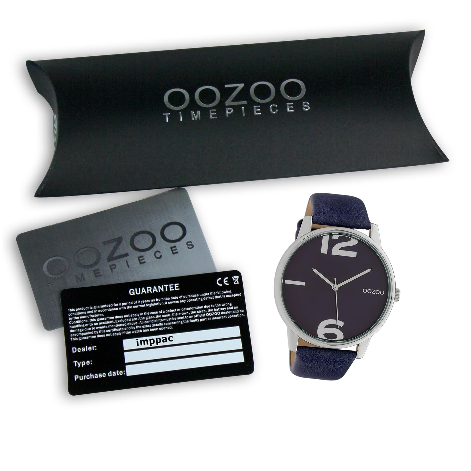 Oozoo Damenuhr Quarz Classic mit Lederband 45 MM
