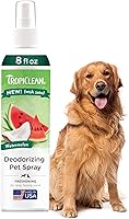 TropiClean Watermelon Deodorizing Spray for Cats & Dogs - 8oz Natural Odor Eliminator & Grooming Cologne, Made in USA