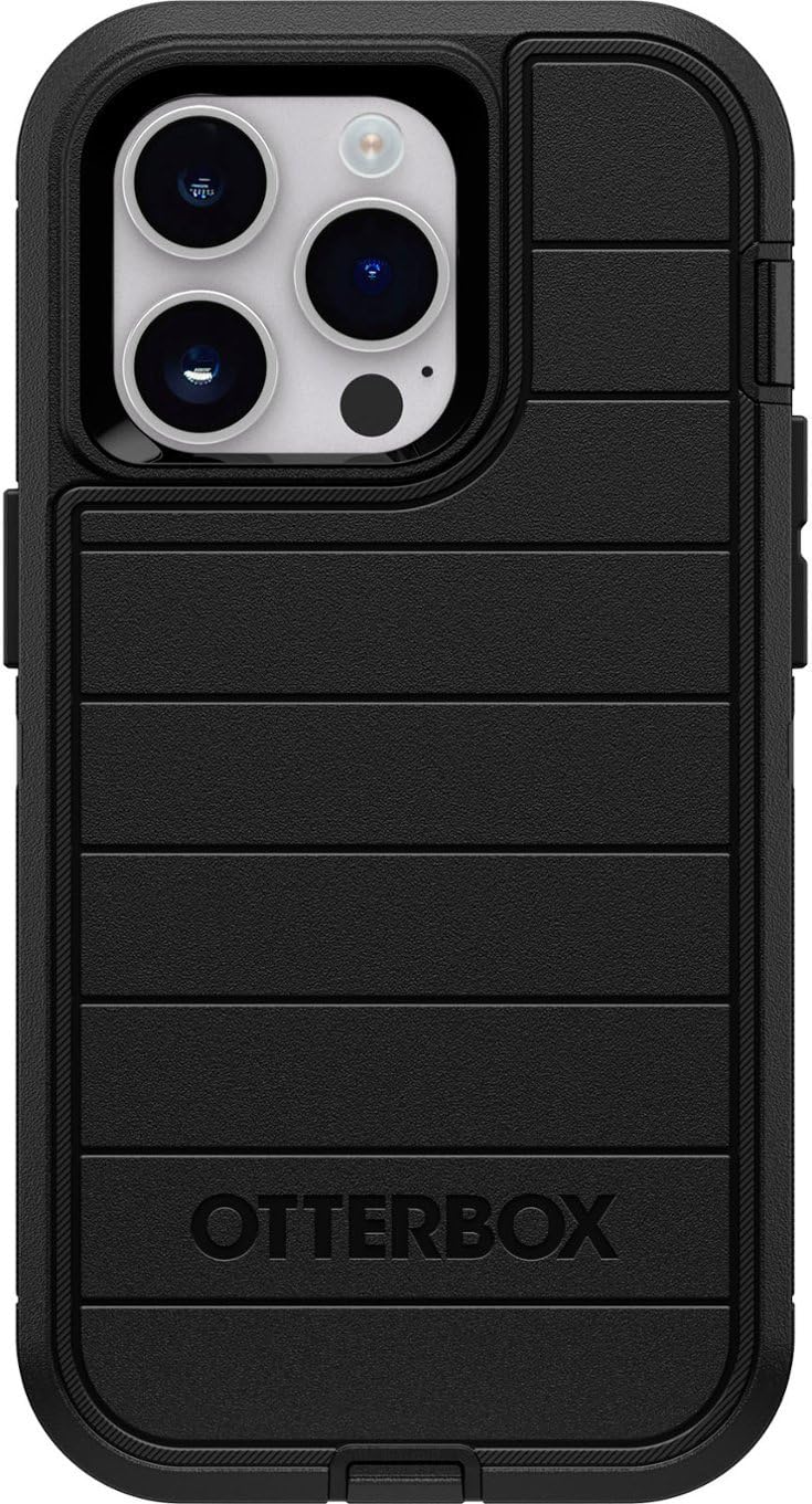 OtterBox Defender Series Screenless Edition Case for iPhone 14 Pro (Only) - Case Only - Microbial Defense Protection - Non-Retail Packaging - Black