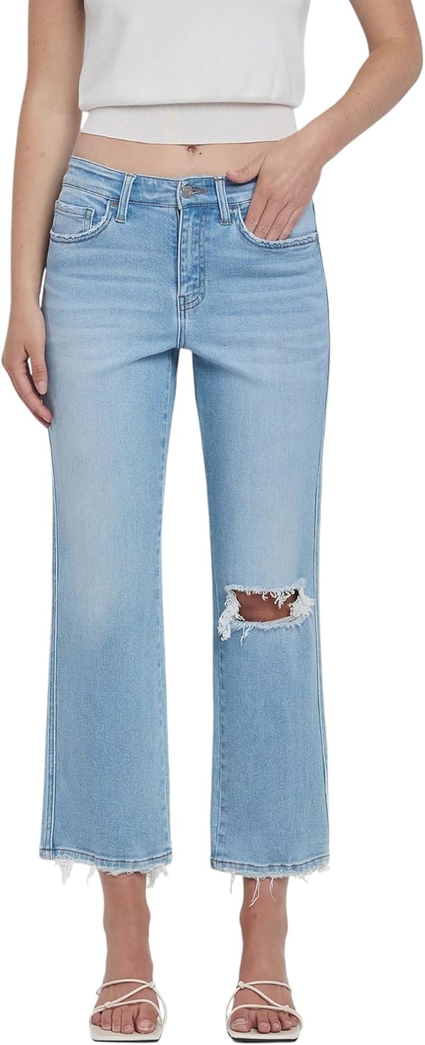 VERVET High Rise Regular Straight Jeans T6507