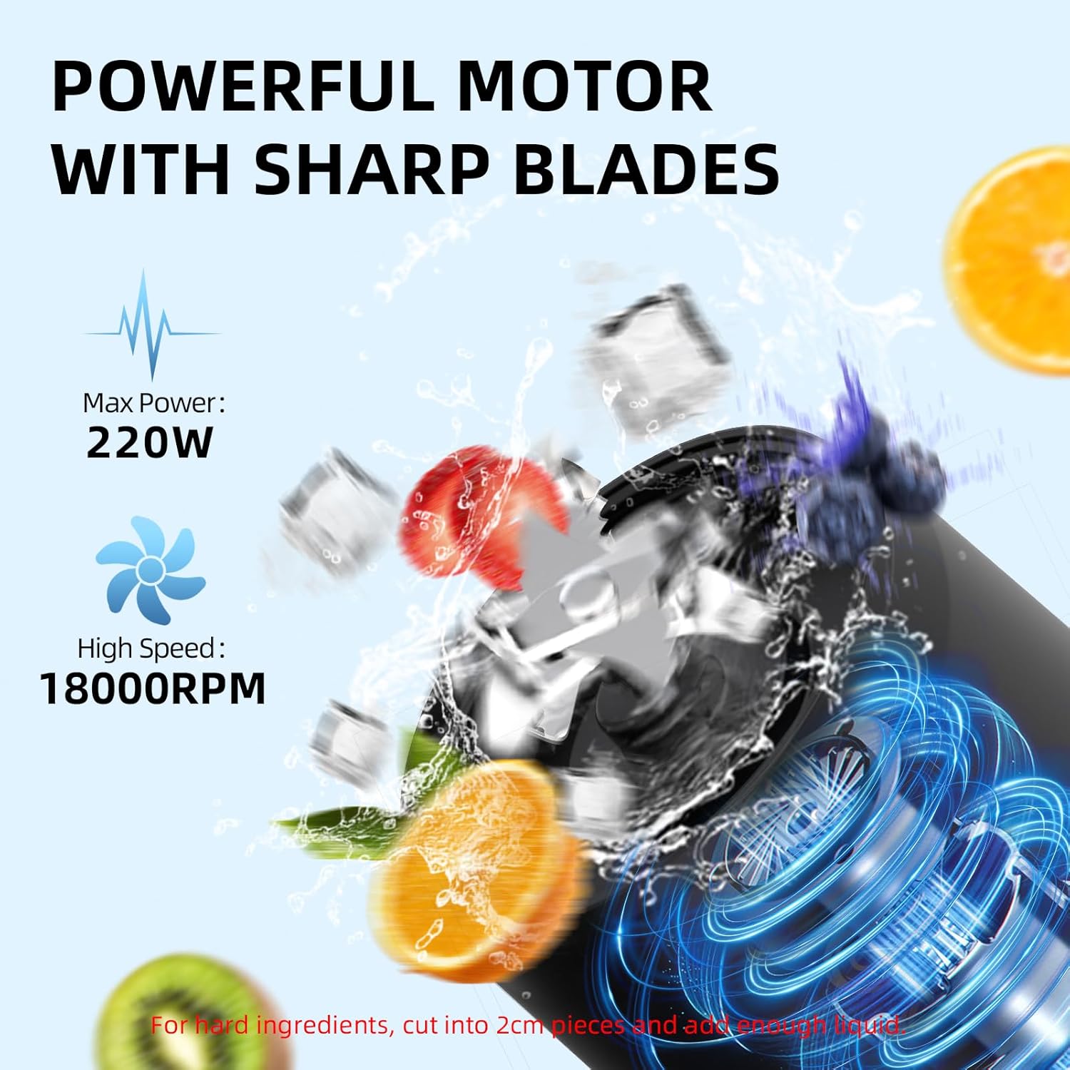 DENOKIN Portable Blender Cordless, 20oz Vessel Personal Blender for Shakes & Smoothies with On Go Lid & Sip Lid, Small Mixer for Kitchen, Home, Travel