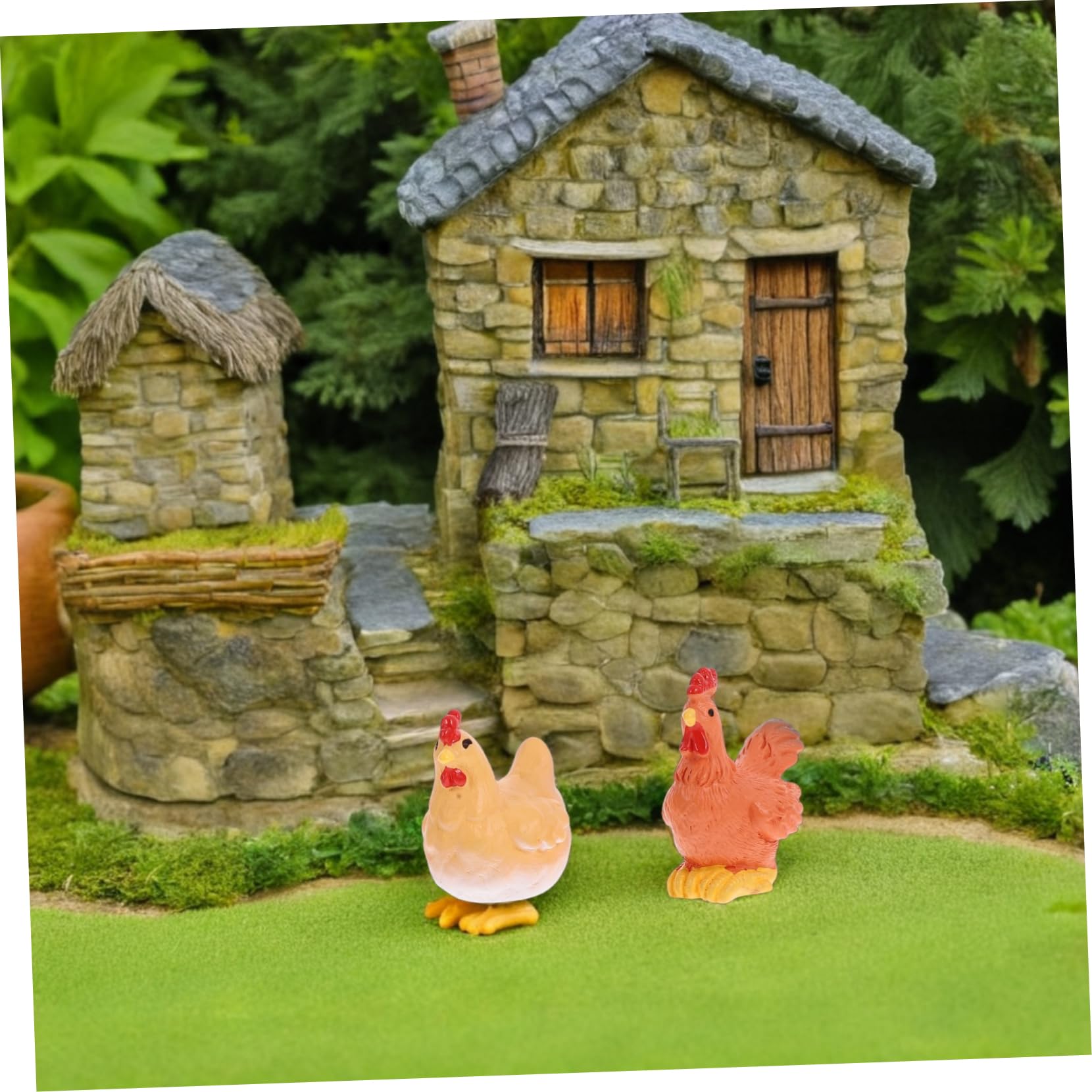 ROMISBABA 8 Stück Teiliges Miniatur Pilz Dekor Aus Resin Realistische