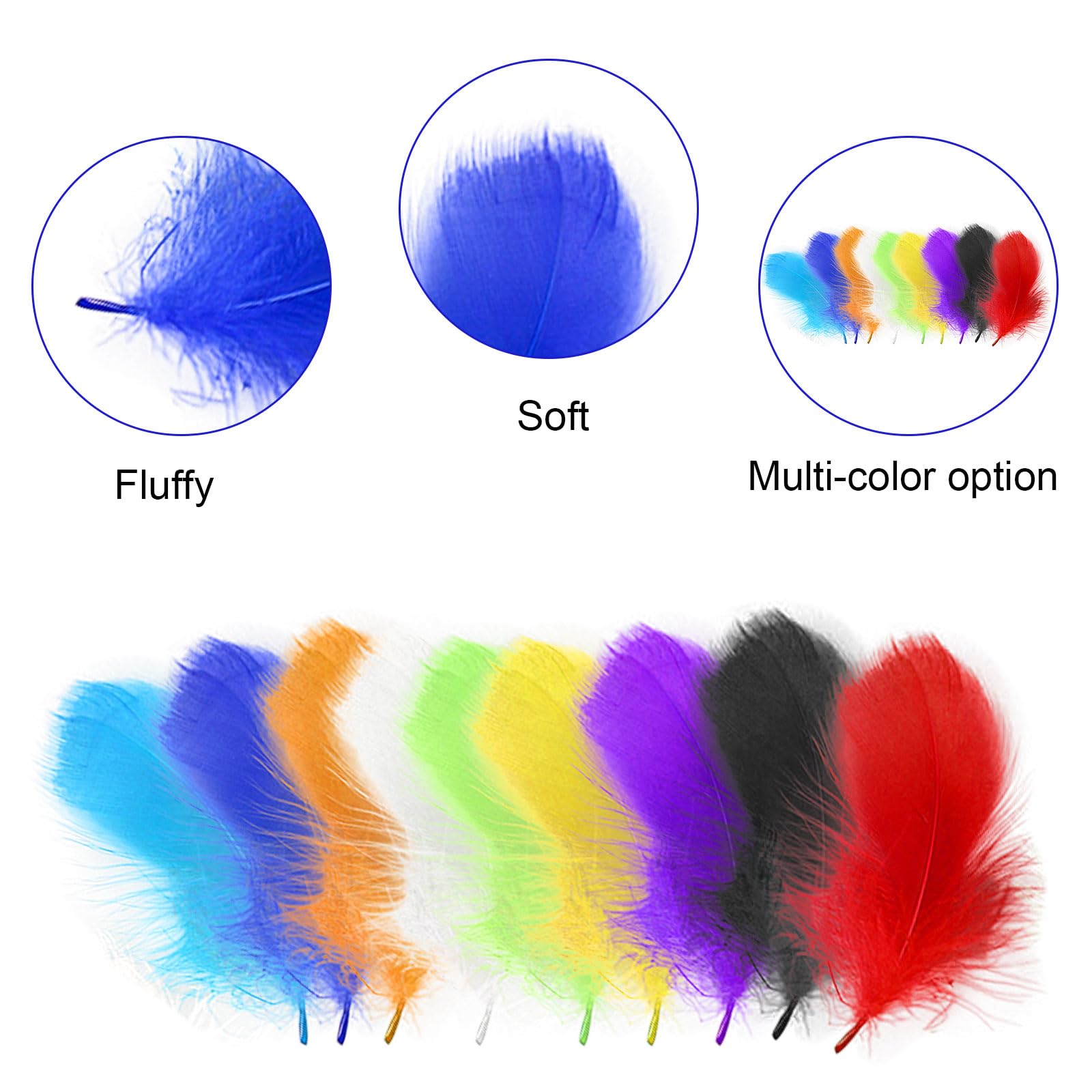 400 Piume Colorate Naturali - Per Decorazioni, Fai Da Te, Carnevale, Matrimoni - Foto 5