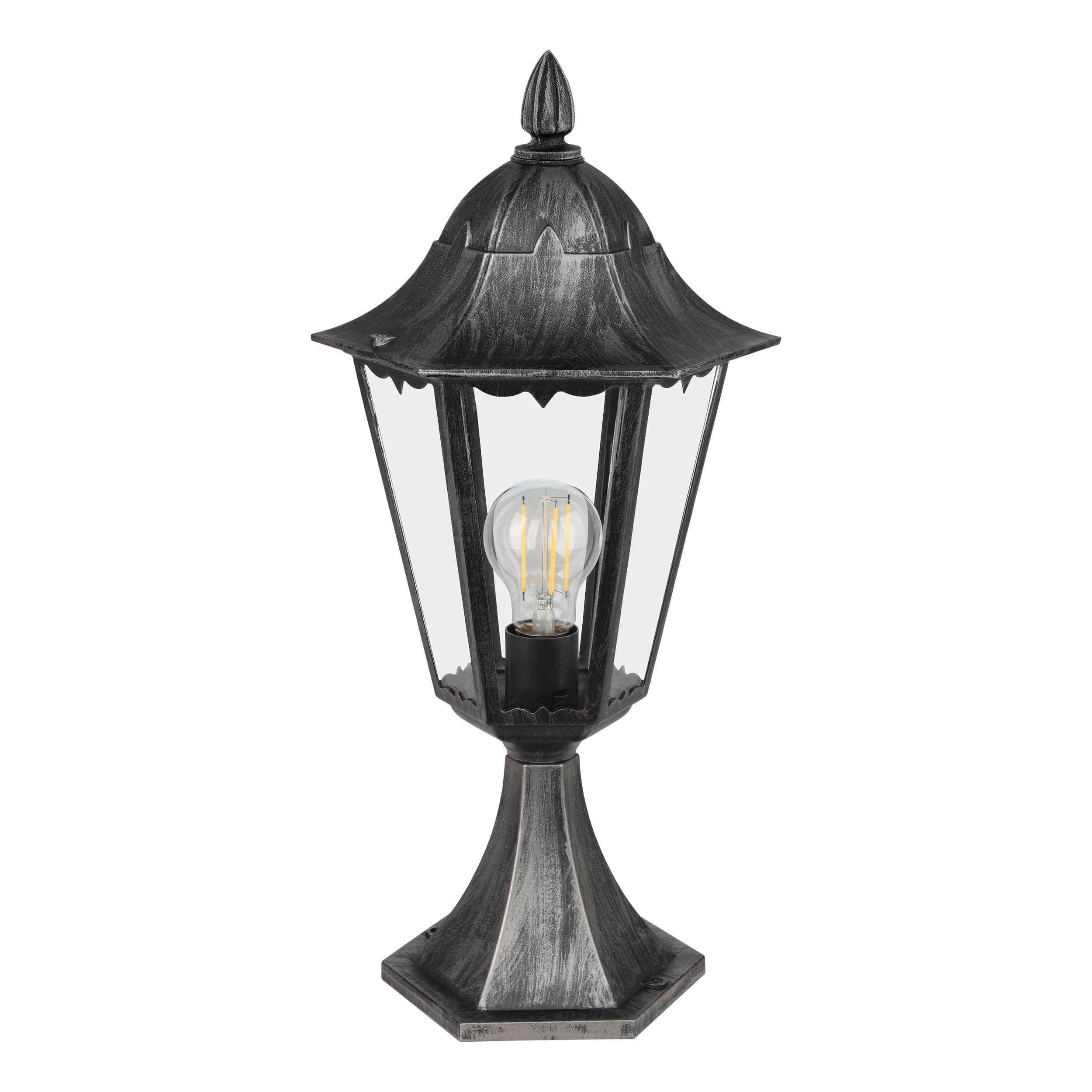 EGLO Lampe de socle extérieure Navedo, applique extérieure 1 flamme, socle