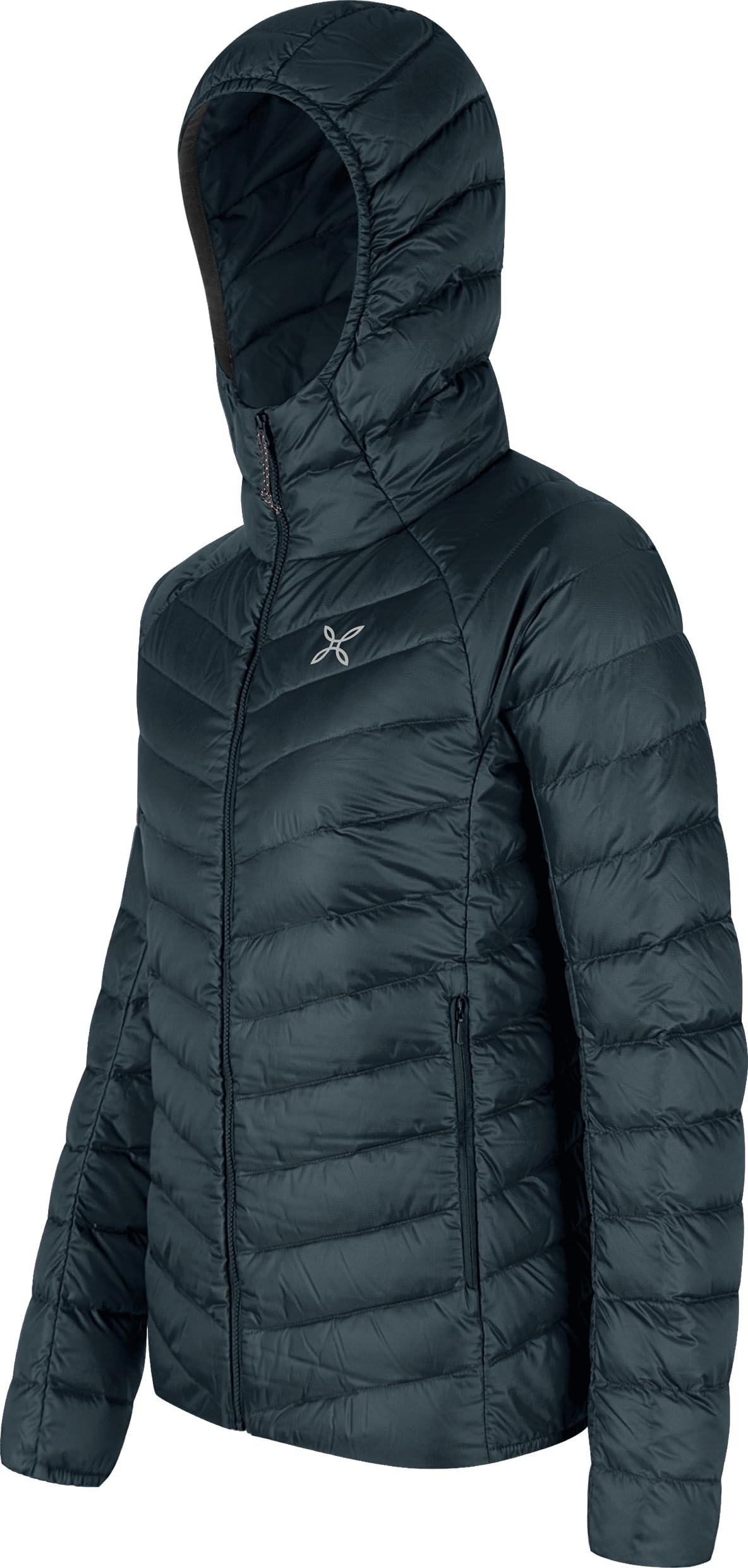 Montura Breeze Hooded Daunenjacke Woman Blueberry, Größe S, Wanderjacke für Damen