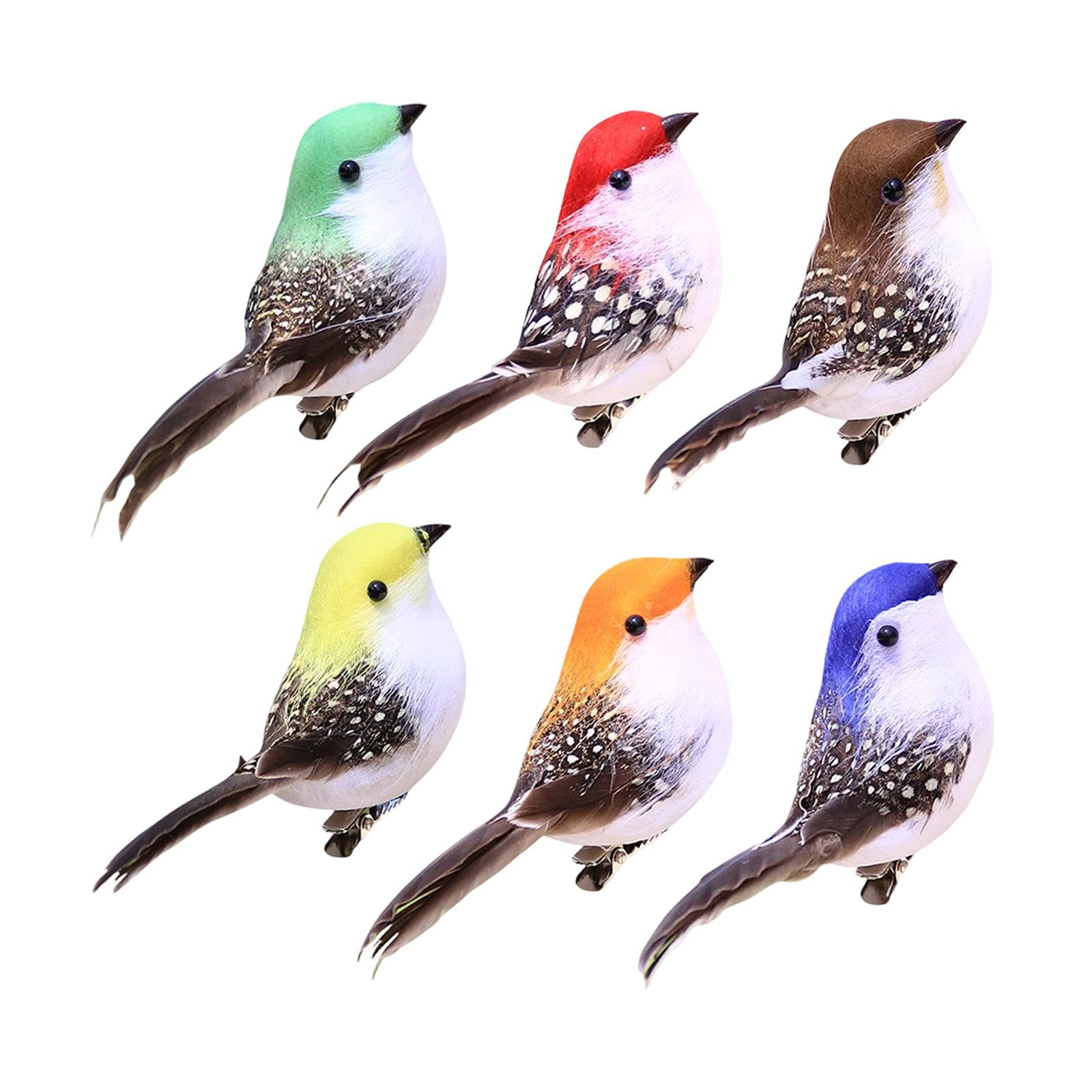 6X Artificial Birds Simulation Birds for Wreaths Floral Arrangements Outdoor-image-24