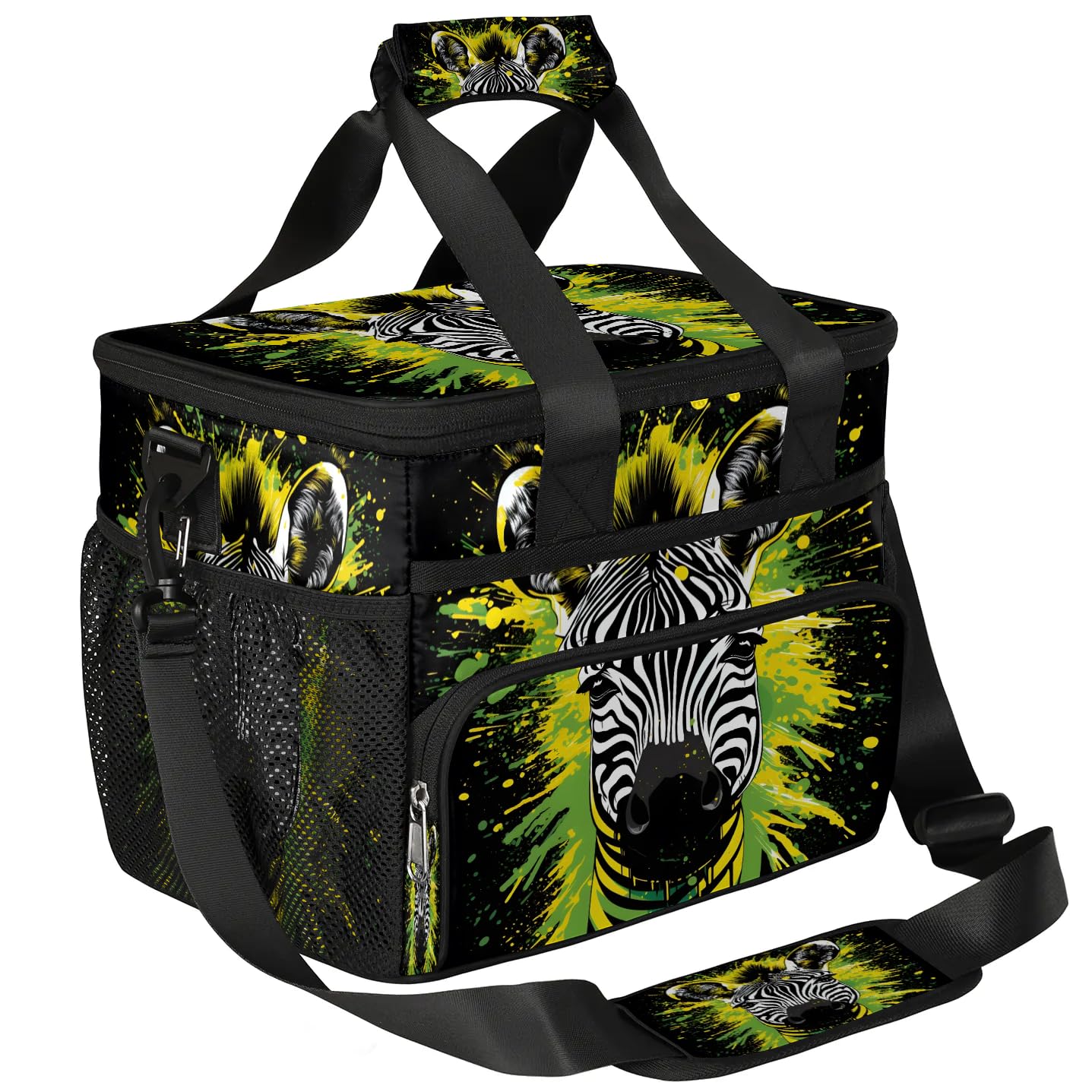 Lunch Box for Men Heavy Duty Insulated Lunch Bag for Women Funny Zebra Lunchbox for Adults Lunch Cooler