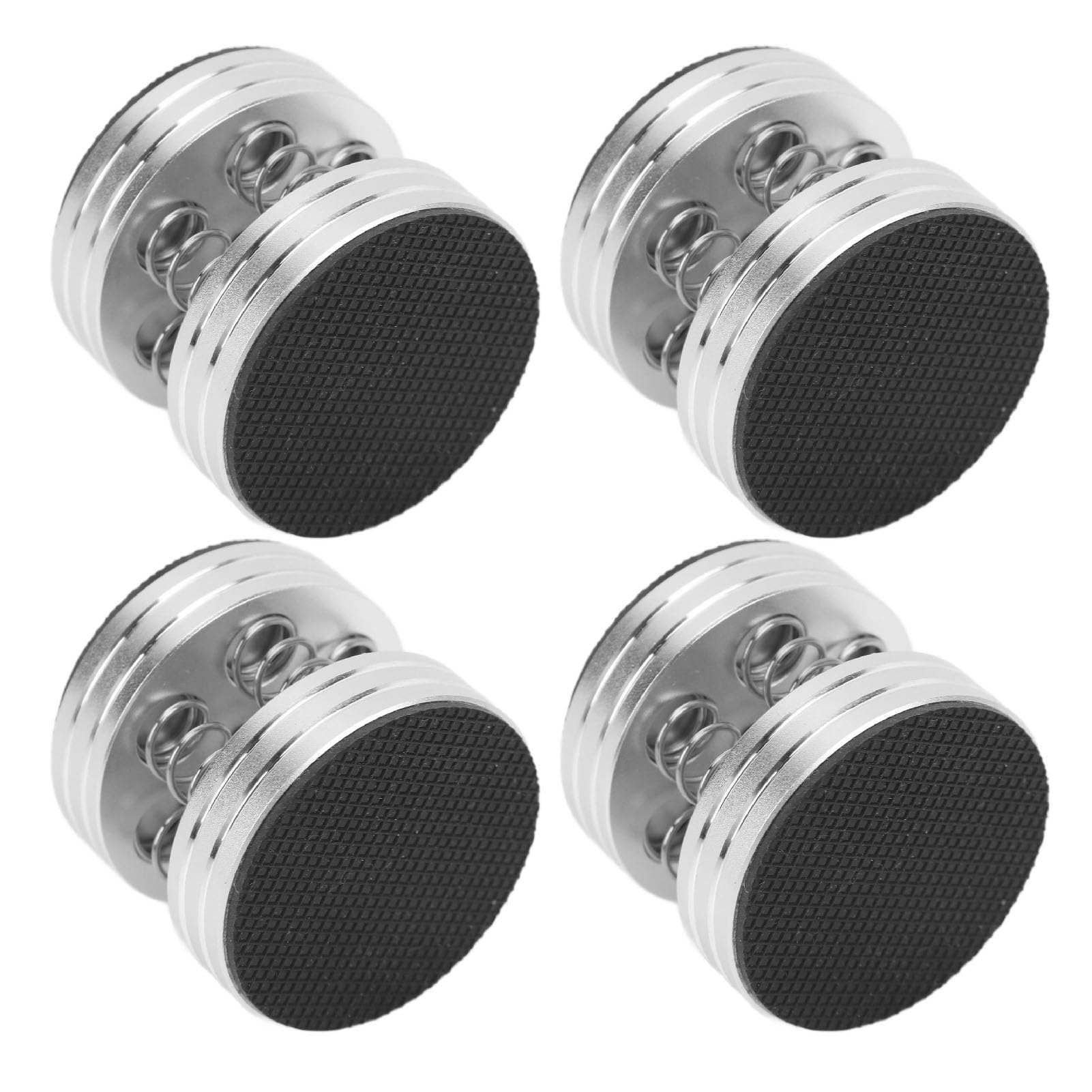 Piedini Isolanti per Altoparlanti, 4 Pezzi Piedini Isolanti per Subwoofer con Riduzione delle Vibrazioni in Lega di Alluminio, capacità di Carico 10 Kg, per Giradischi con Gomma Antiscivolo