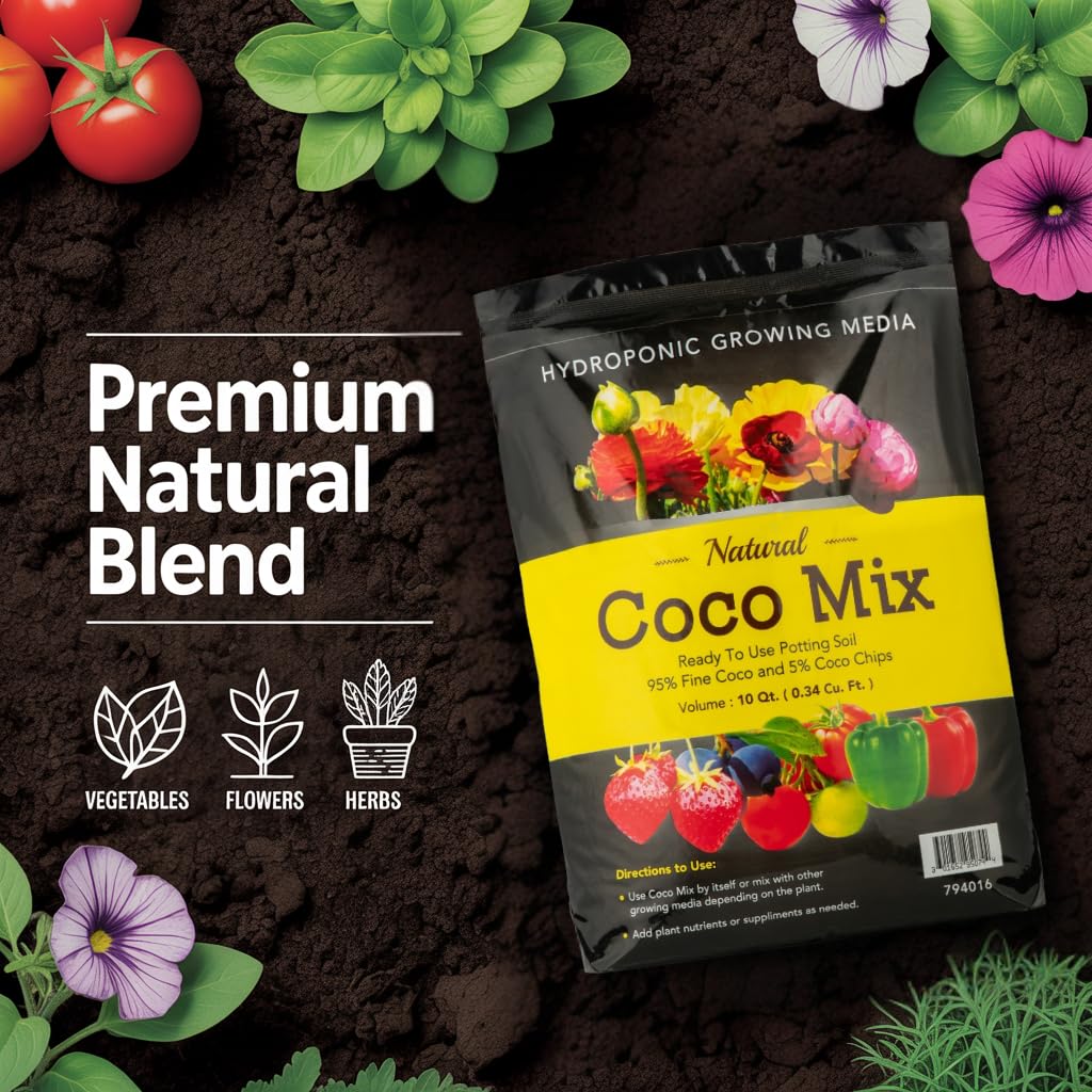 Amazon.com : Envelor Potting Soil Mix 10 Quart Bag 0.34 Cu. Ft