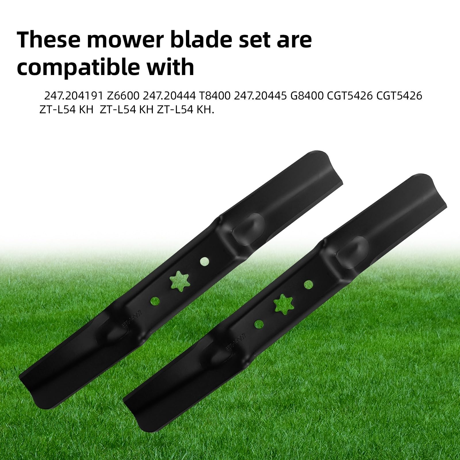 Paquete De 3 Cuchillas De Repuesto For Cortacésped 742-05056/742-05056A/942-05056/942-05056A, Compatible con MTD, Compatible con Cub Cadet, Pieza De Repuesto