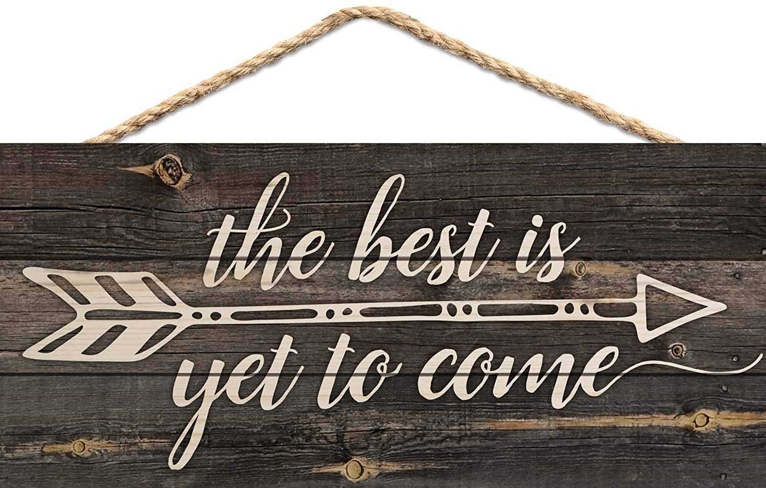 BPA Too Late to Run Here She Comes Wood Signs Plaque for Wedding Decoration Shabby Chic Bride Groom Reception Gift Mr and Mrs Couple Gifts 12x6(XXQ104)