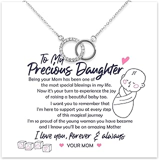 new mommy gifts for women, new mom necklace, new mommy gifts for women, gifts for new mom after birth, new mom gifts for women after birth, Perfect Pair Necklace, push gifts for new mommy