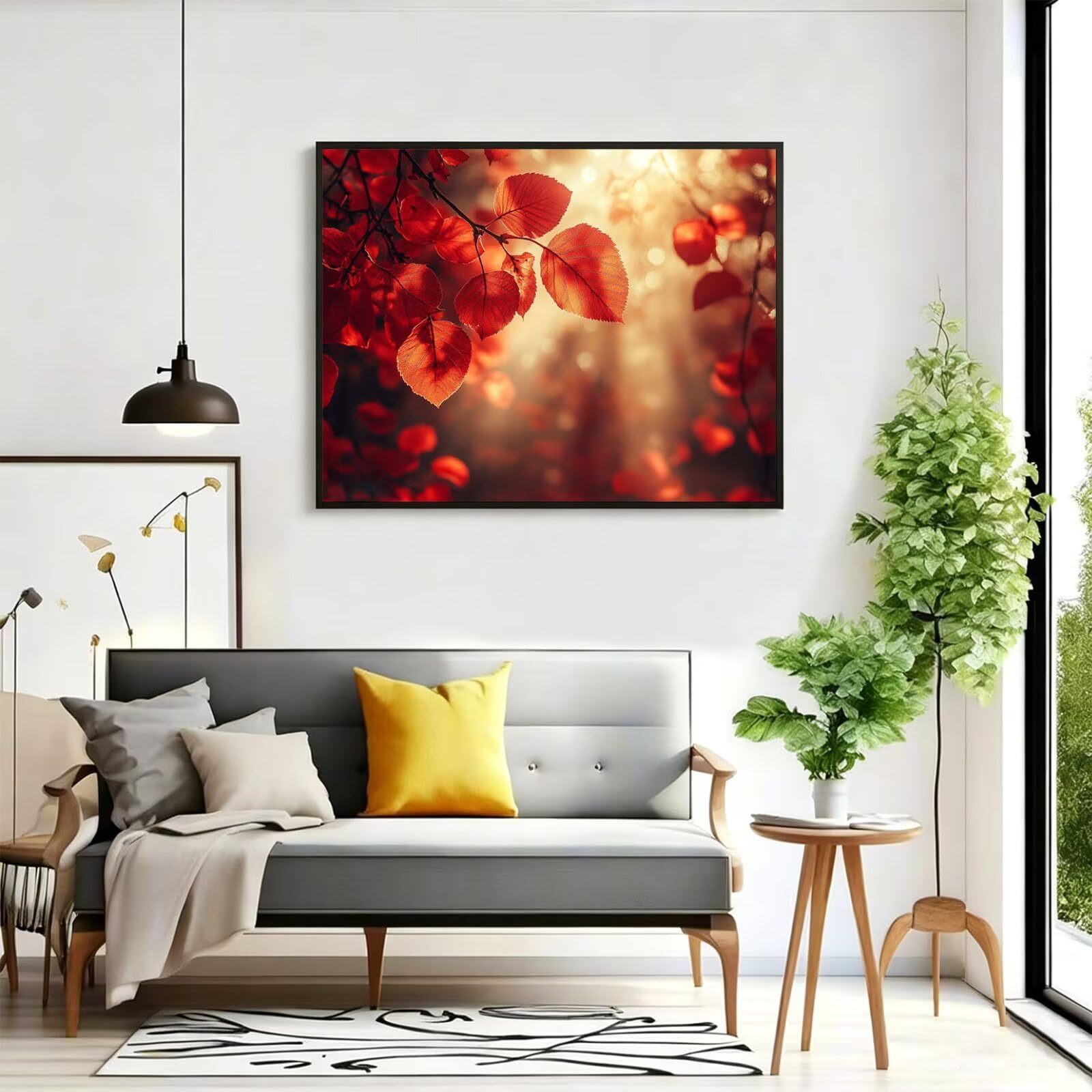 Pintar por Numeros hoja Pinturas Acrilicas Atardecer Pintura por Numeros Adultos Lienzos para Pintar, Pintura Acrilica Manualidades, Decoración para Hogar, Regalos Cumpleaños, 70x90cm Sin Marco, q-844
