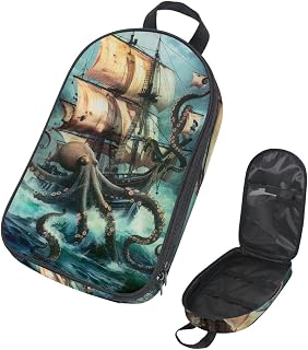 Camping Travel Cooking Utensils Organizer Travel Bag, Cartoon Tractor Truck Pattern Portable Storage Bag for BBQ Camp Cookware Kitchen Kit