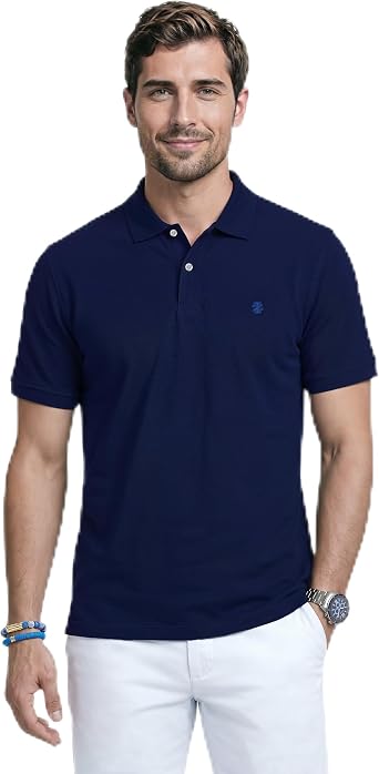 Izod Men's Short Sleeve Interlock Polo Shirt