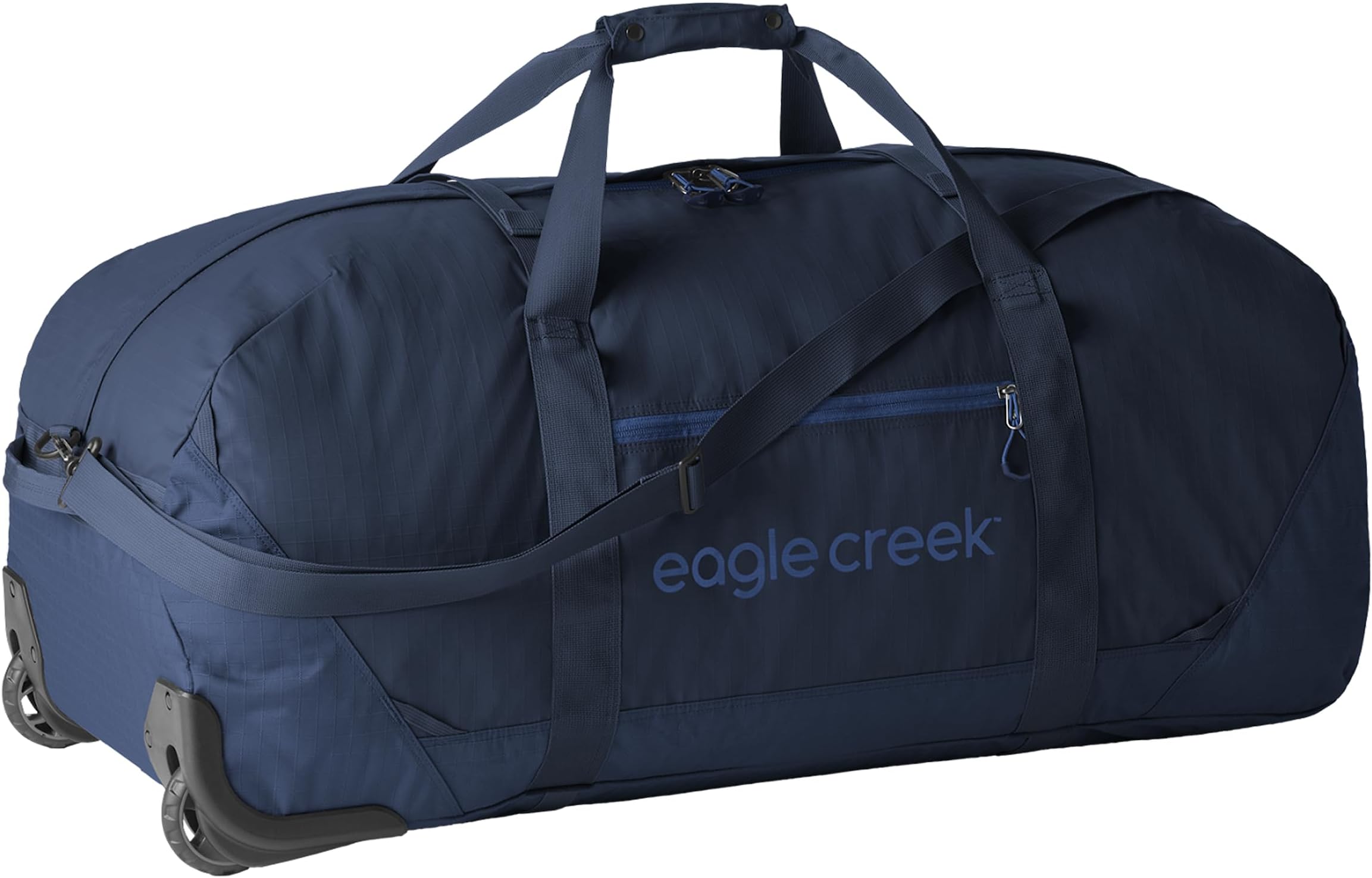 Eagle Creek No Matter What Rolling Duffel - Durable Rolling Bag for Travel - Adjustable Shoulder Strap - Heavy Duty Wheels - Lockable Zippers - Multiple Carry Options - 130L - Atlantic Blue