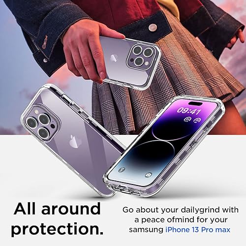 Miniatura 2 de AICase Funda transparente para iPhone 13 Pro Max (6.7 pulgadas), resistente protección contra caídas, cuerpo completo, a prueba de golpes, a prueba